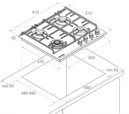 Kuppersberg FS 601 W Silver