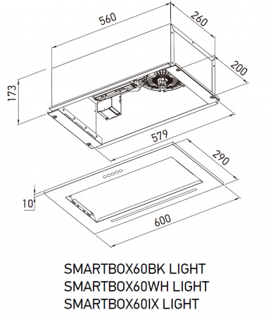 MEFERI SMARTBOX60BK LIGHT