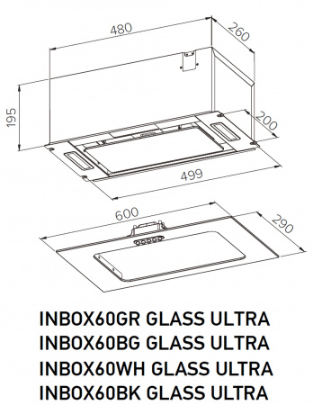 MEFERI INBOX60BK MATT GLASS ULTRA