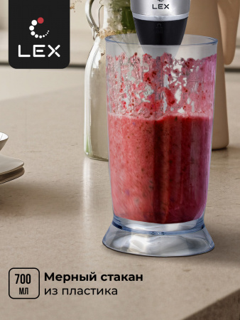 LEX LXHB 1005-2, блендер ручной (черный)