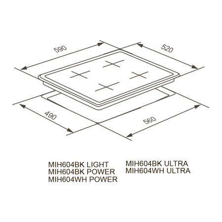 MEFERI MIH604BK MATT ULTRA